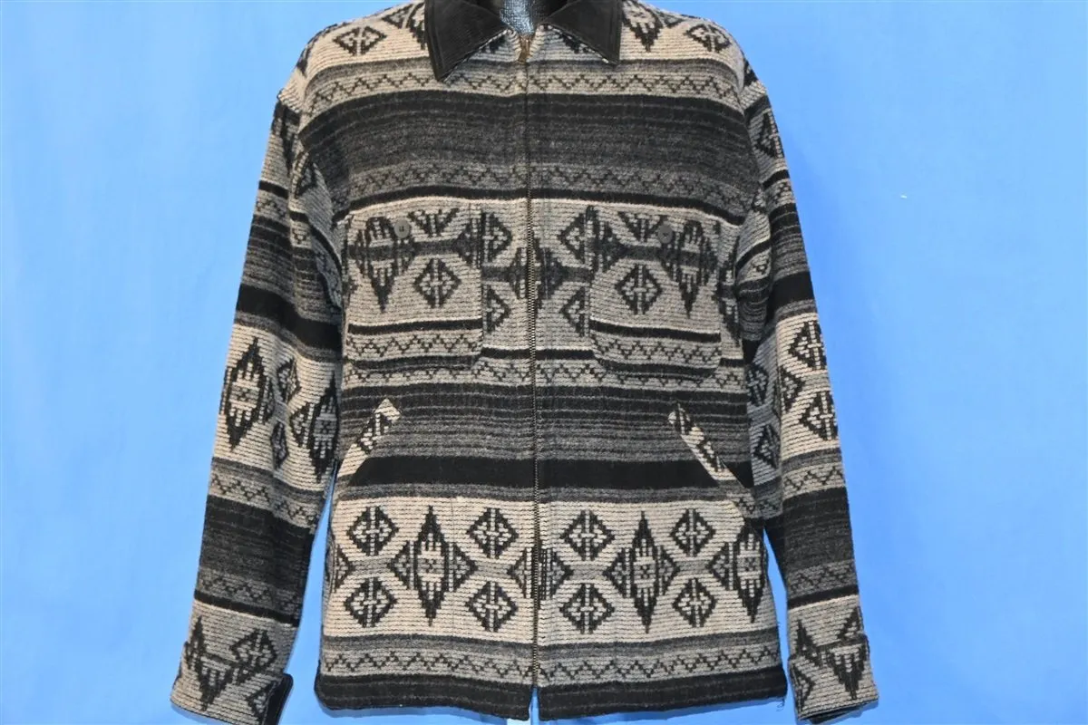 80s Woolrich Gray Geometric Zip Up Jacket Women's Medium