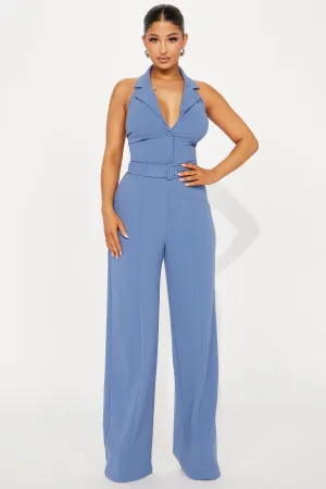 9AM Babe Jumpsuit  - Slate Blue