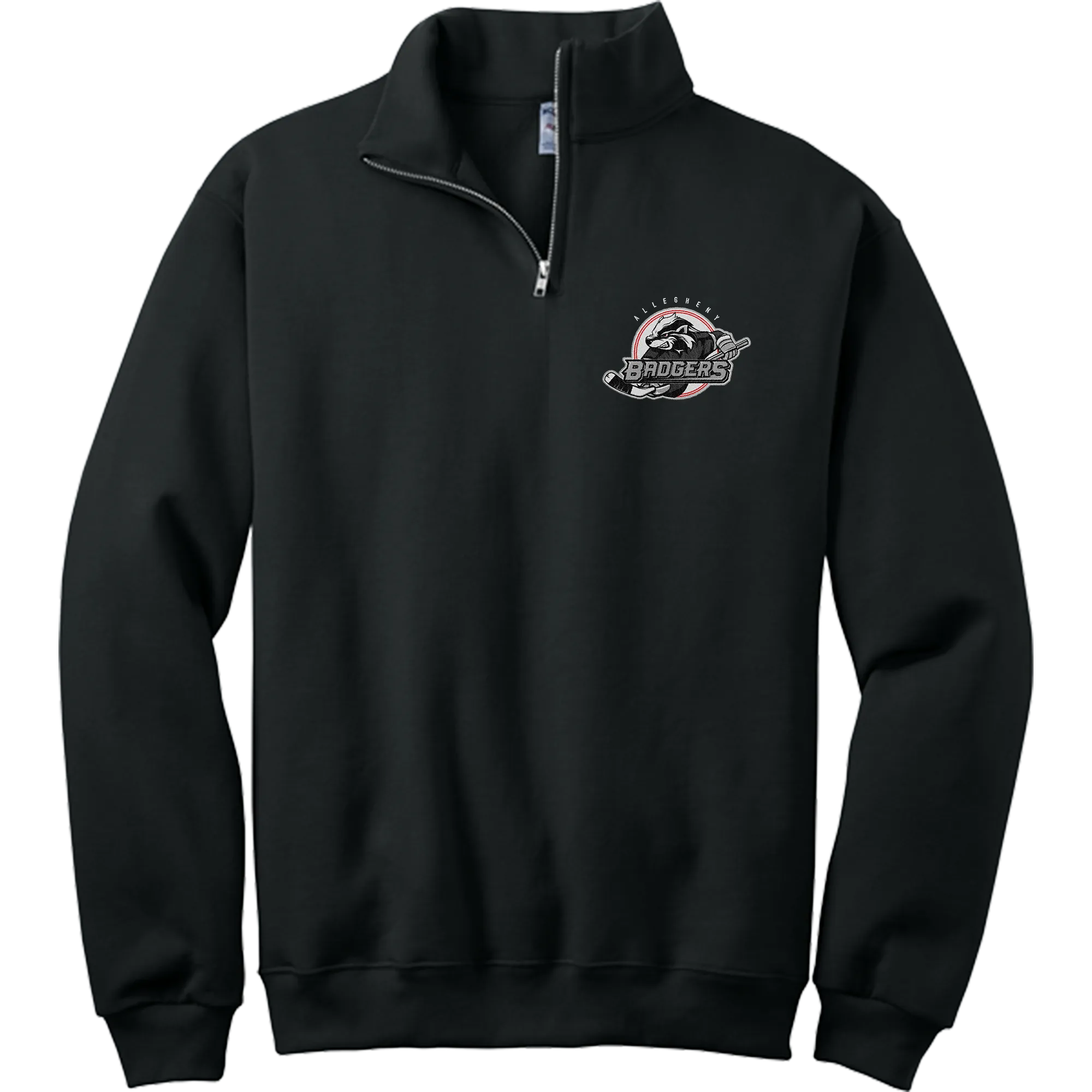Allegheny Badgers NuBlend 1/4-Zip Cadet Collar Sweatshirt