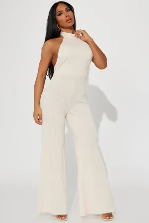 Amber Backless Jumpsuit - Cream