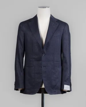 Caruso Wool Blend Jacket / Navy