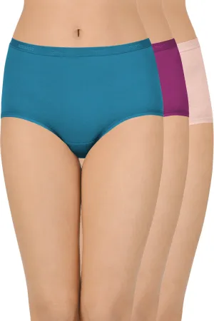 Cotton Full-Brief Solid Pack of 3 (Combo 12)
