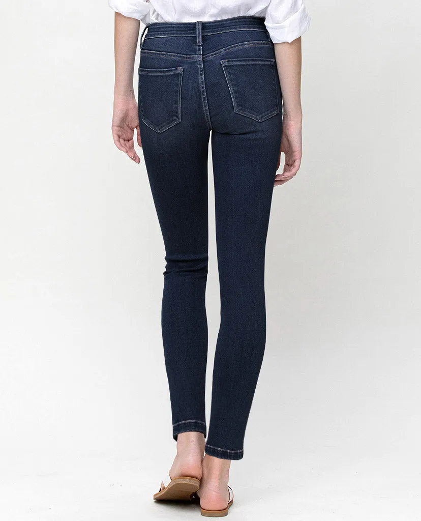 Dive Into The Dark Blue Skinny Jeans - Dark Blue Denim