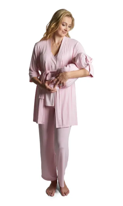 Everly Grey |  5-Piece Pajama Set | Blush