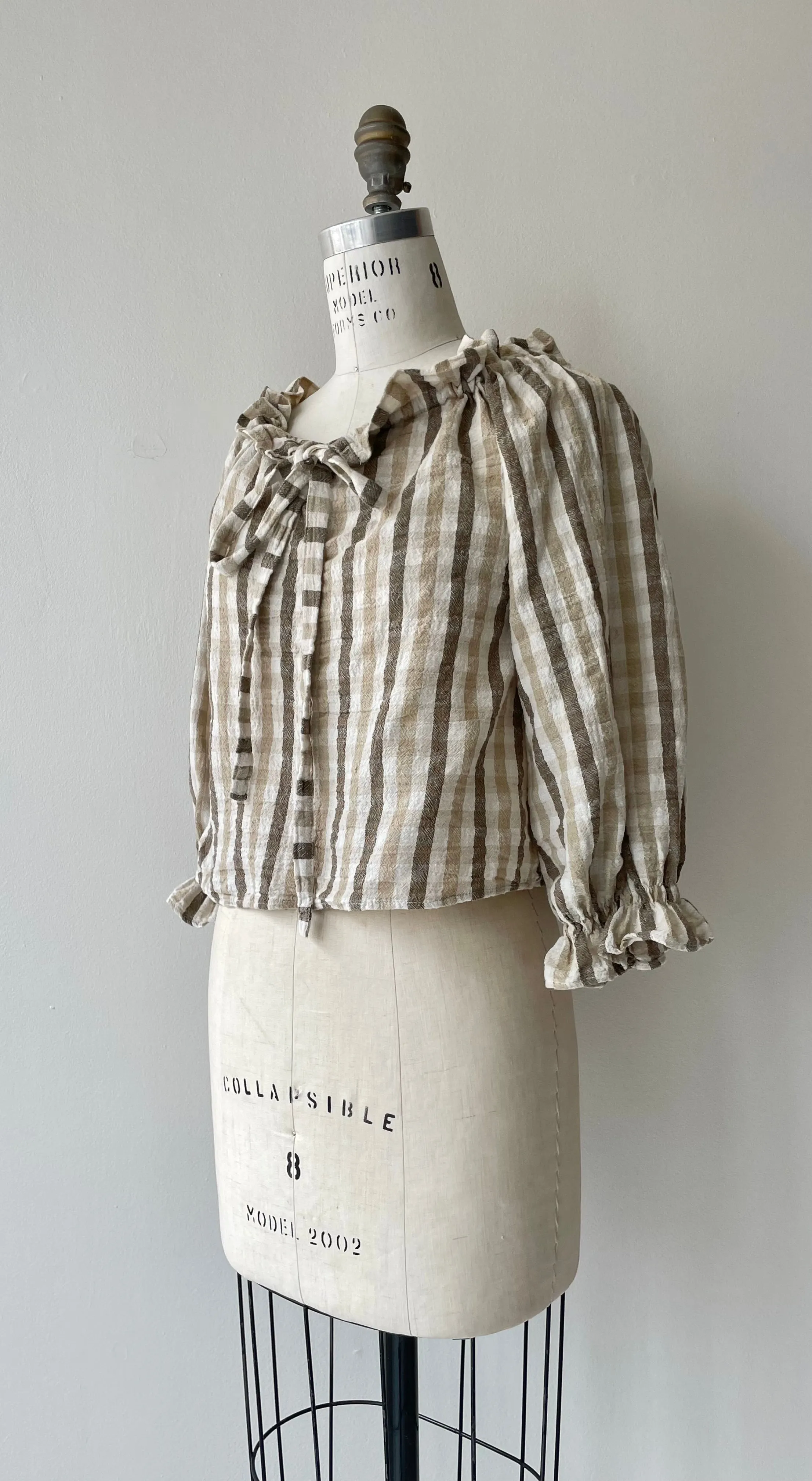 Gingham Cropped Top
