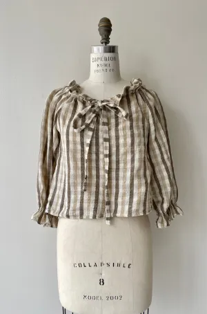 Gingham Cropped Top
