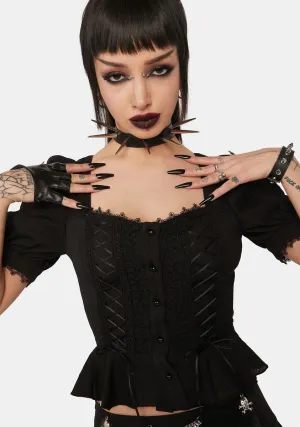 Gothic Puff Sleeve Top