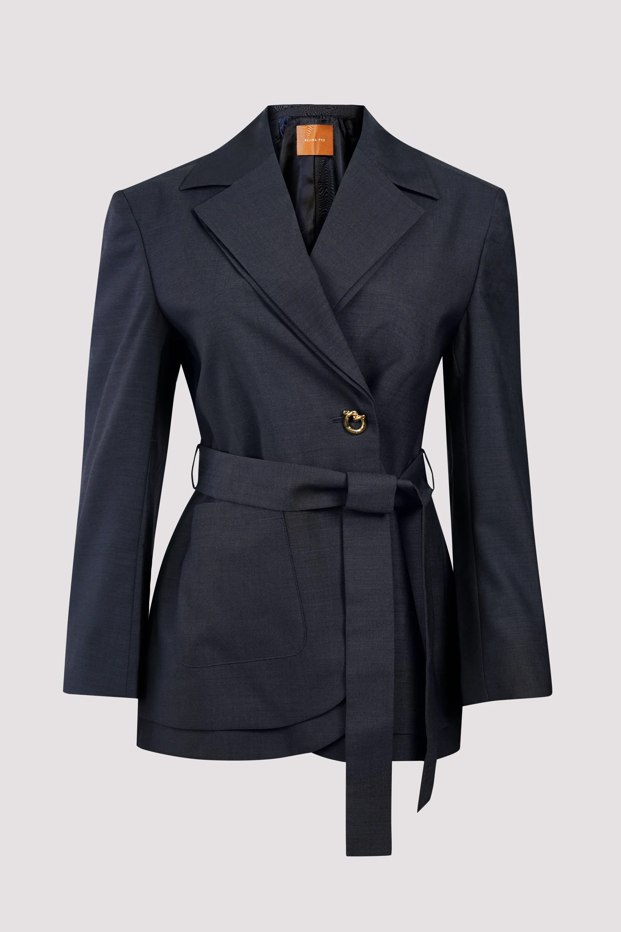 Grey Johanna Wool Blend Blazer