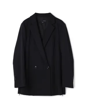 Impression Wool Mix Double Breasted Mid Length Blazer