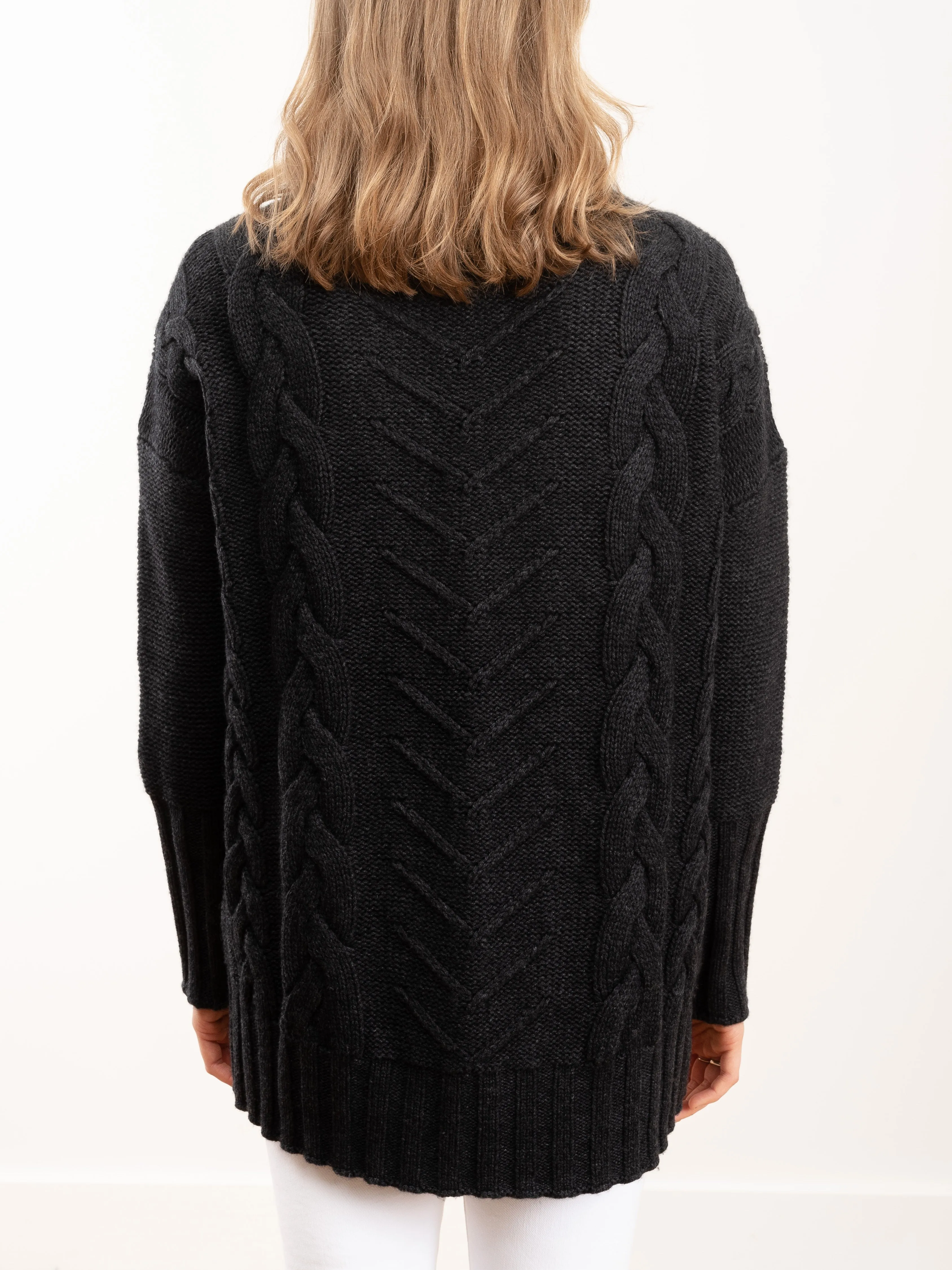 james turtleneck - charcoal