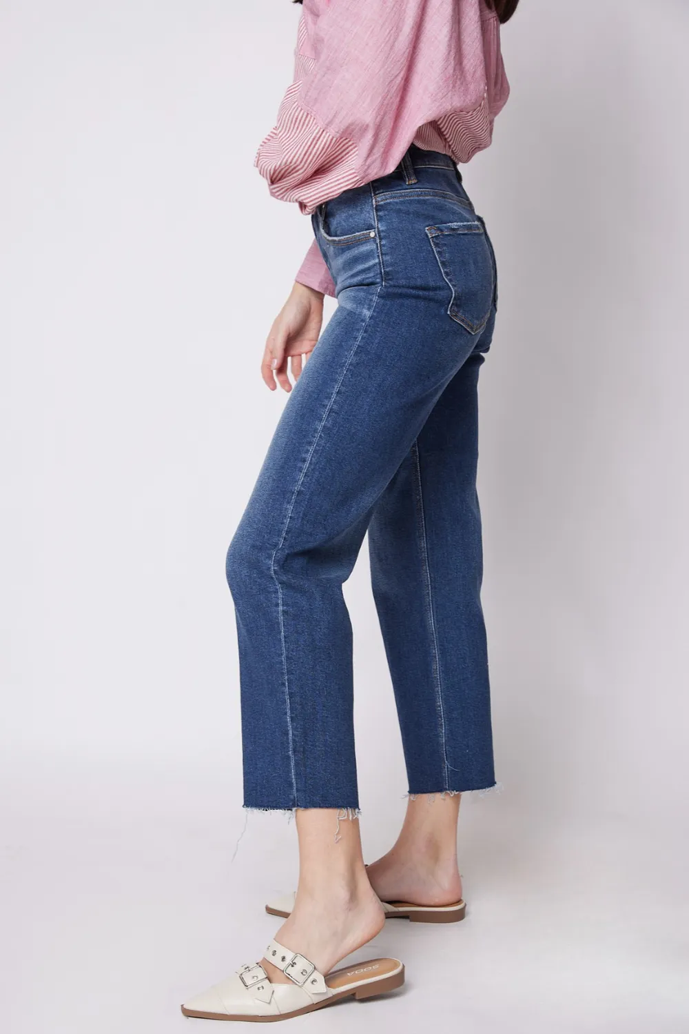 Kylie Risen High Rise Barrel Jeans