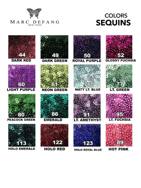 Marc Defang 8203 Short Ostrich Feather Sequin Backless cocktail Dress Formal Pageant