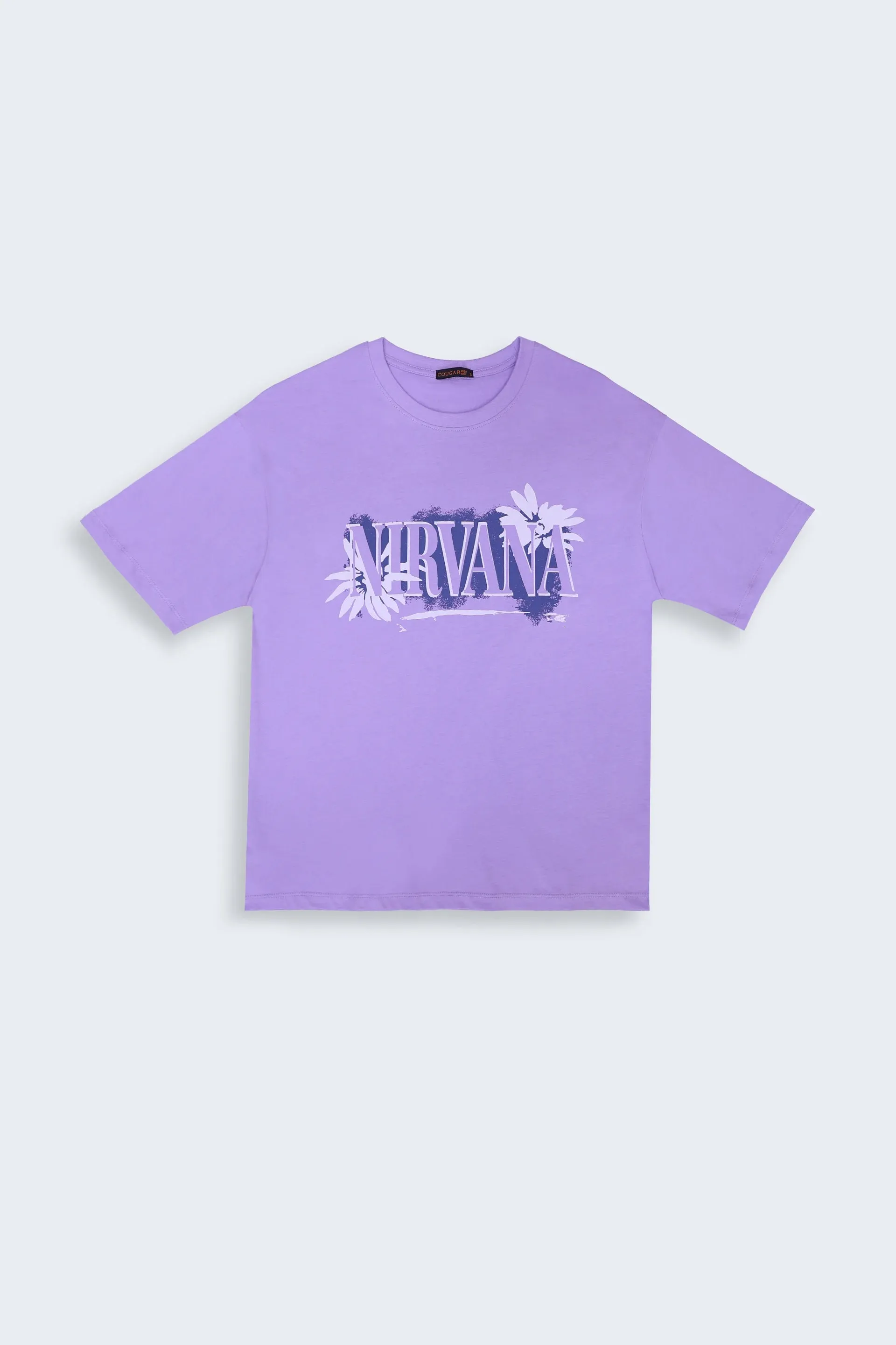 Mauve Oversized Graphic T-Shirt