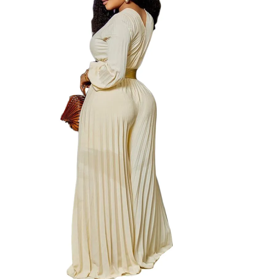 MB FASHION LONG WIDE LEG JUMPSUIT MB8648 PRE-ORDER