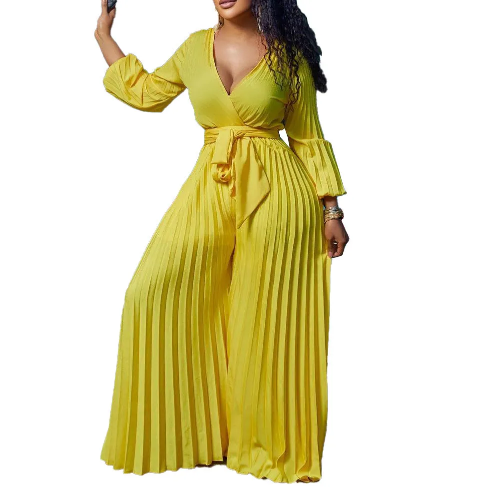 MB FASHION LONG WIDE LEG JUMPSUIT MB8648 PRE-ORDER