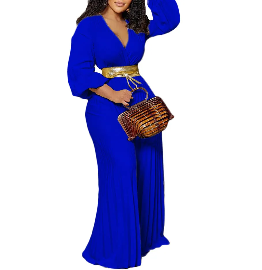 MB FASHION LONG WIDE LEG JUMPSUIT MB8648 PRE-ORDER