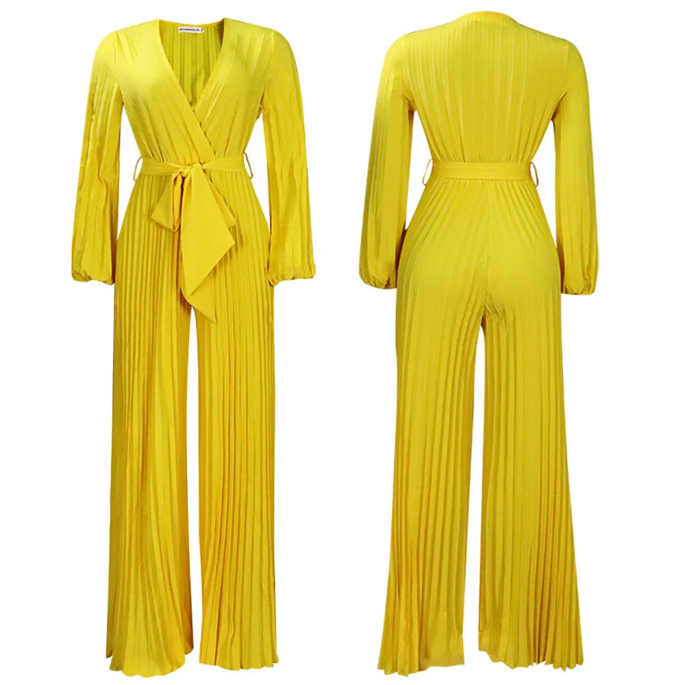 MB FASHION LONG WIDE LEG JUMPSUIT MB8648 PRE-ORDER