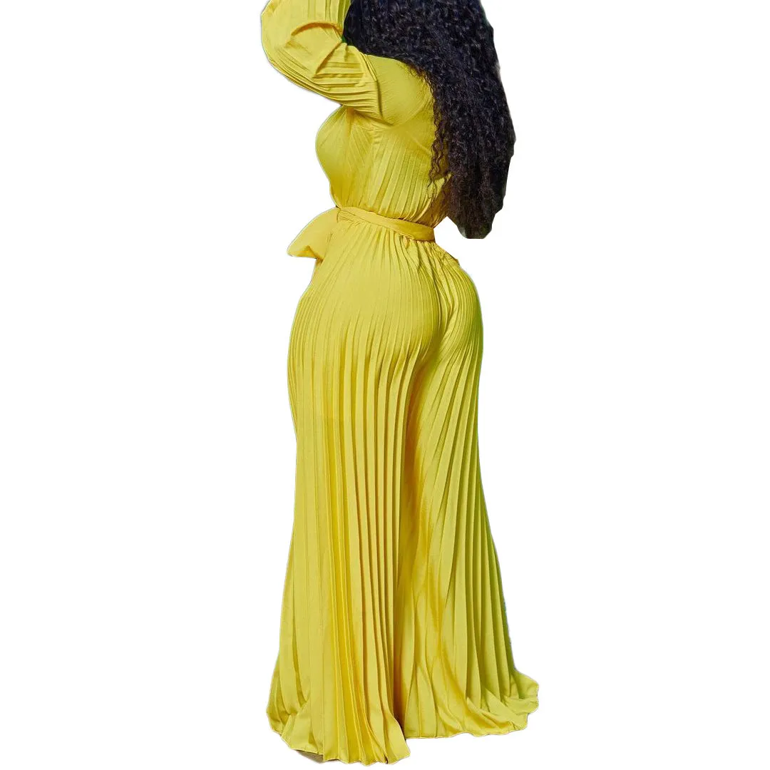 MB FASHION LONG WIDE LEG JUMPSUIT MB8648 PRE-ORDER