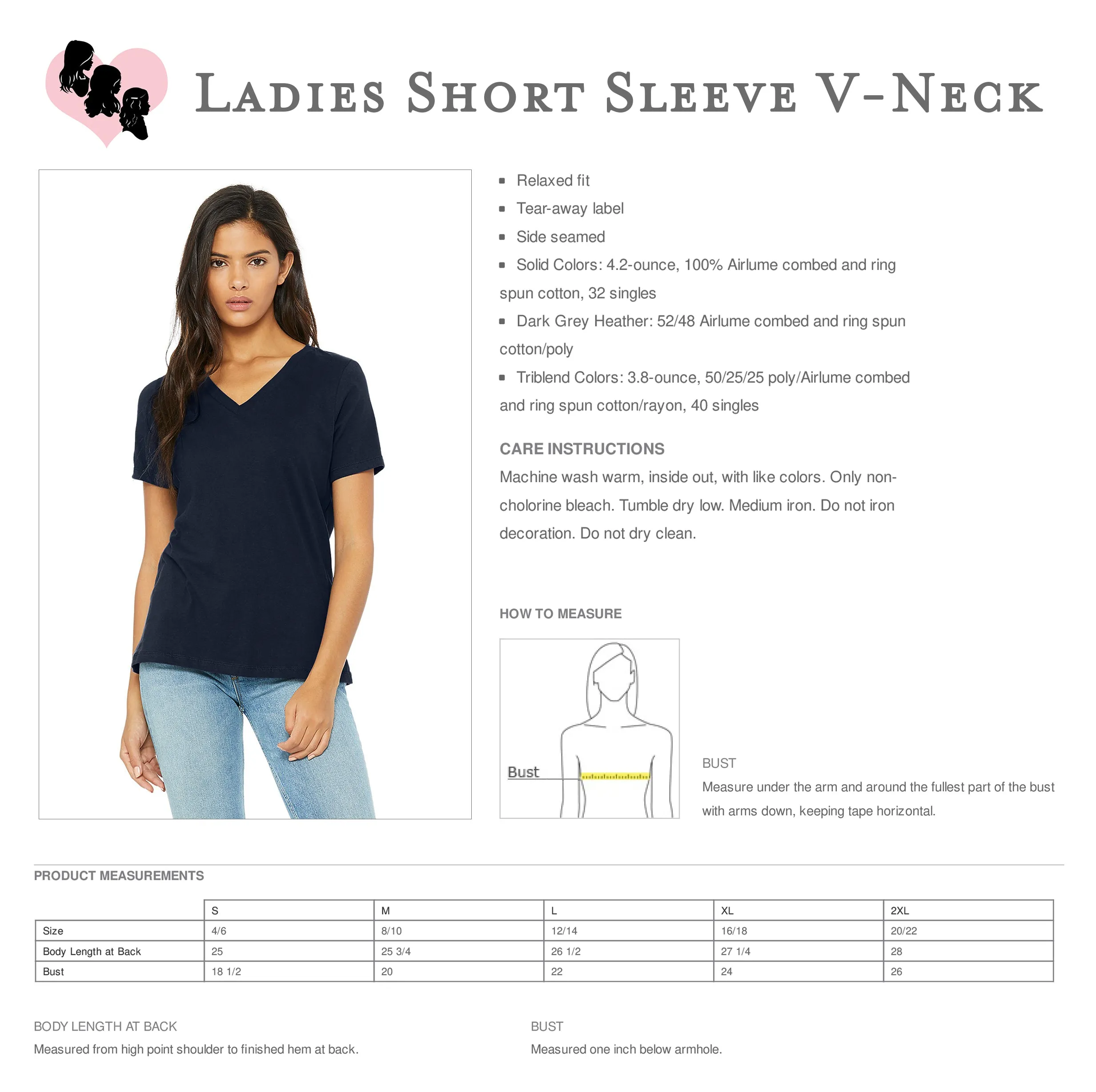 National Charity League Short Sleeve V-Neck T-Shirt - NCL Icon Tee
