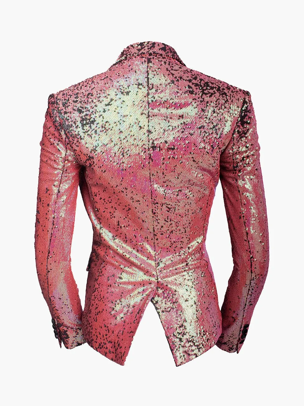 Pink and Black Sequin Blazer