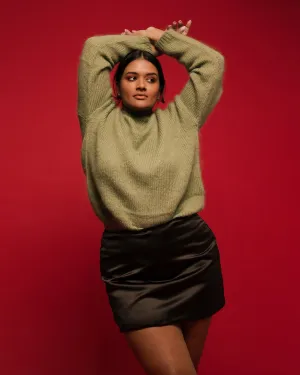 PLUM SWEATER MOSS