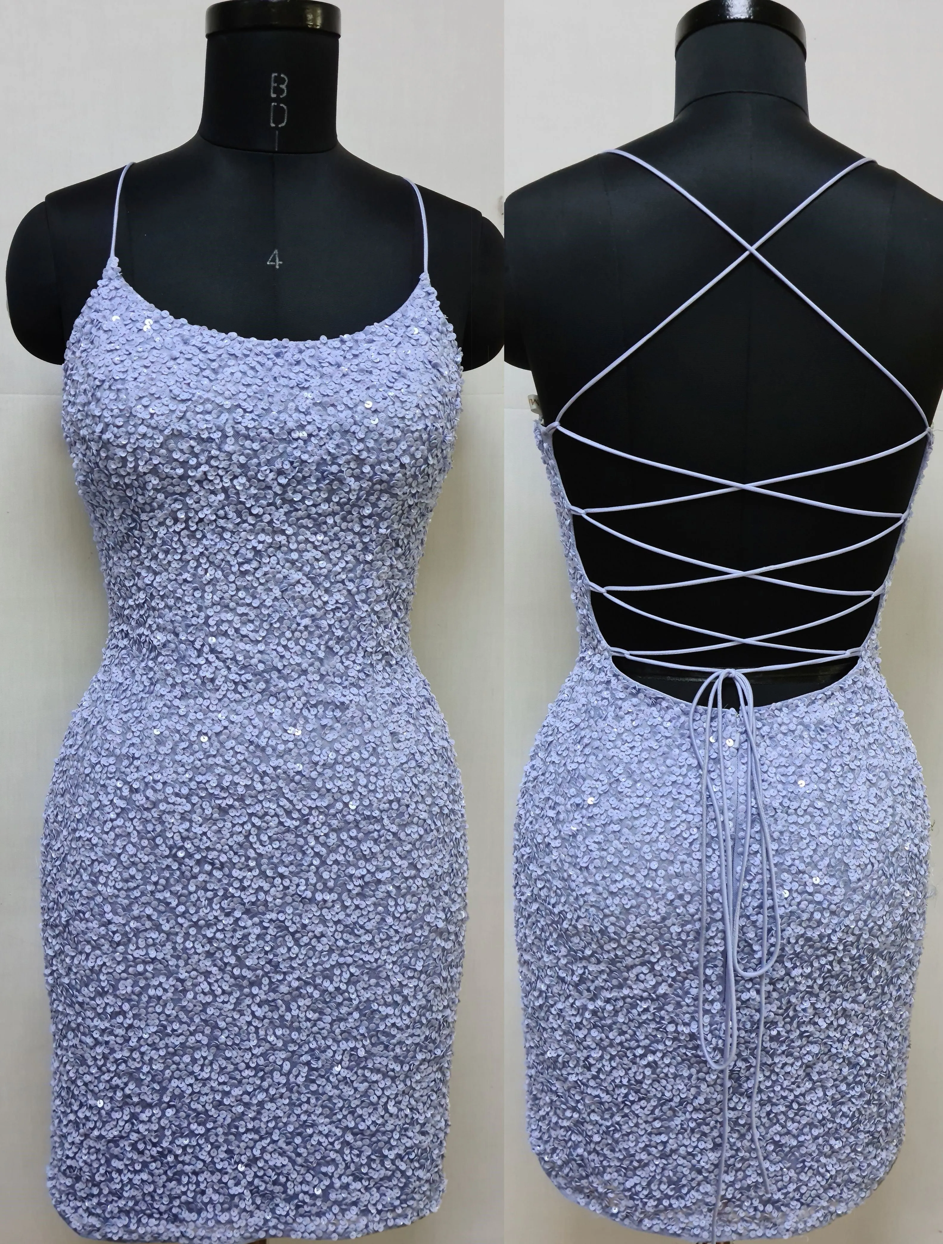 Primavera Couture 3351 Size 2, 12 Gold Cocktail Dress  Short Fitted Sequin Backless Homecoming Dress