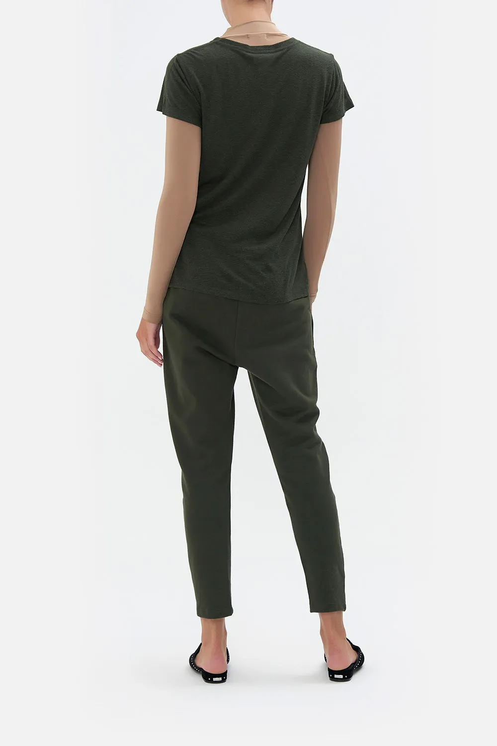 SLIM FIT ROUND NECK T-SHIRT PASSPORT TO PARADISE