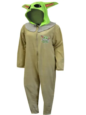 Star Wars Mandalorian Grogu Hooded Onesie Pajama