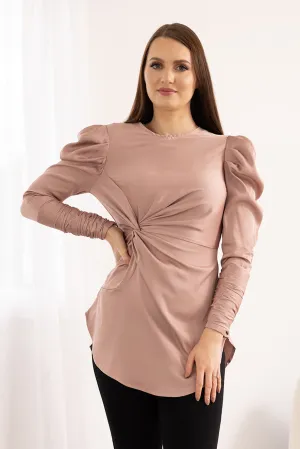 The Crescent Wynona Satin Blouse