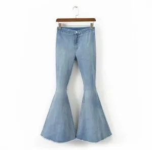 Wide Leg Flared Jeans