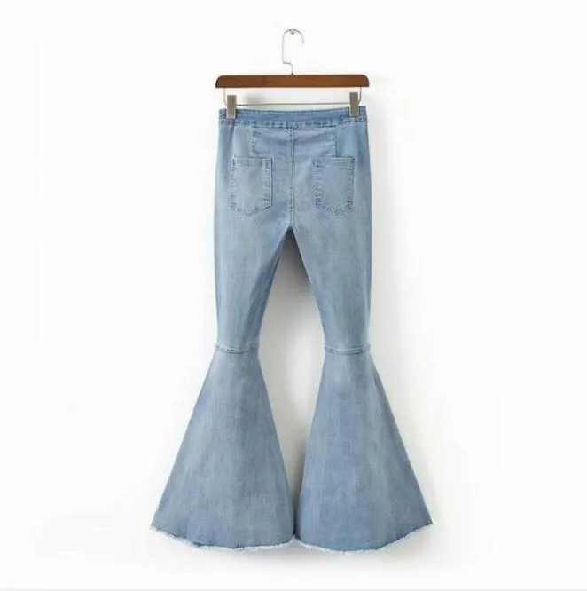 Wide Leg Flared Jeans