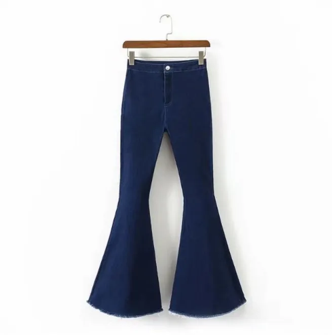 Wide Leg Flared Jeans